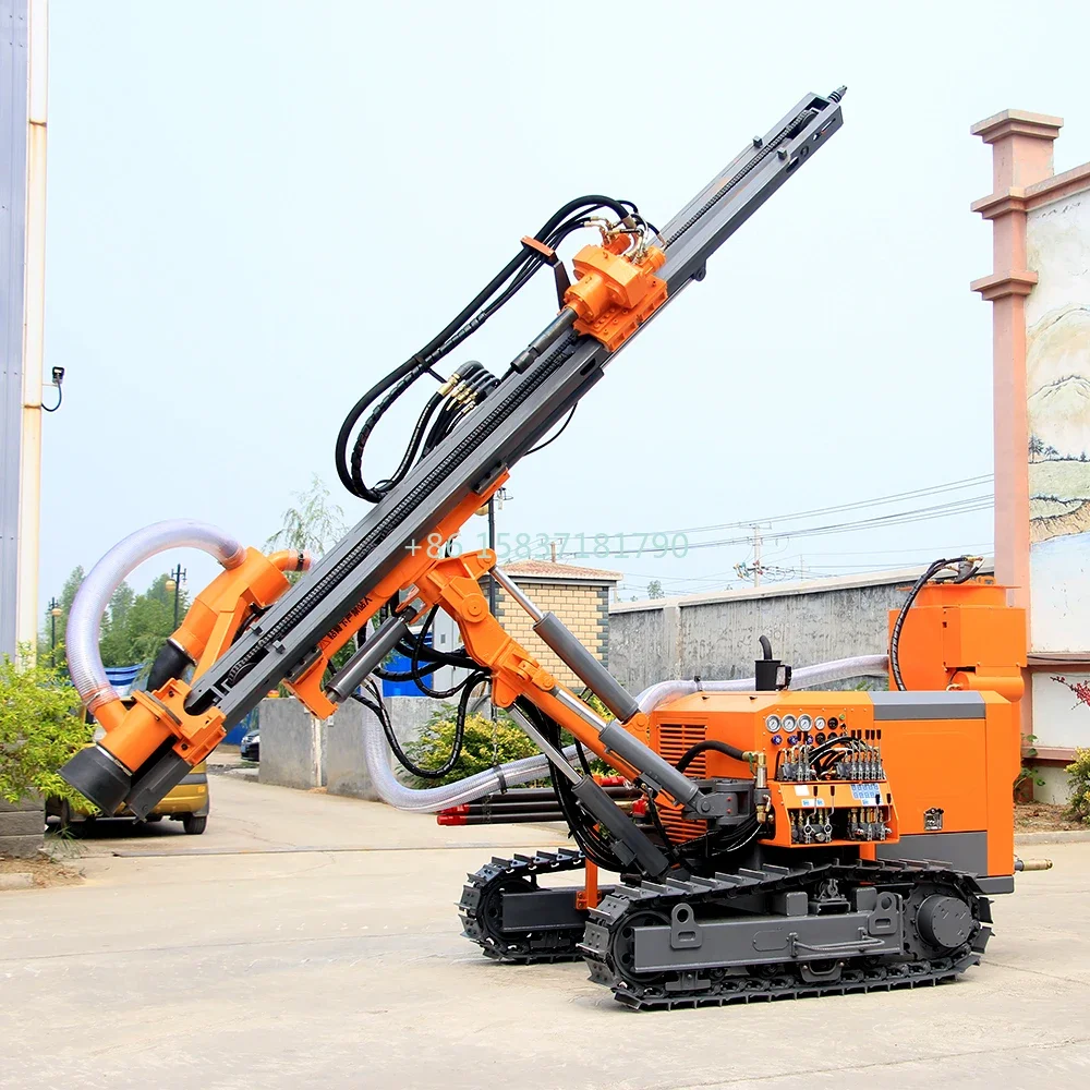 DTH Blasthole Mine Drilling Rig Machine Down the Hole Rock Drill Rig Machine Crawler Mounted Blasting Drill Rig Machinery Price