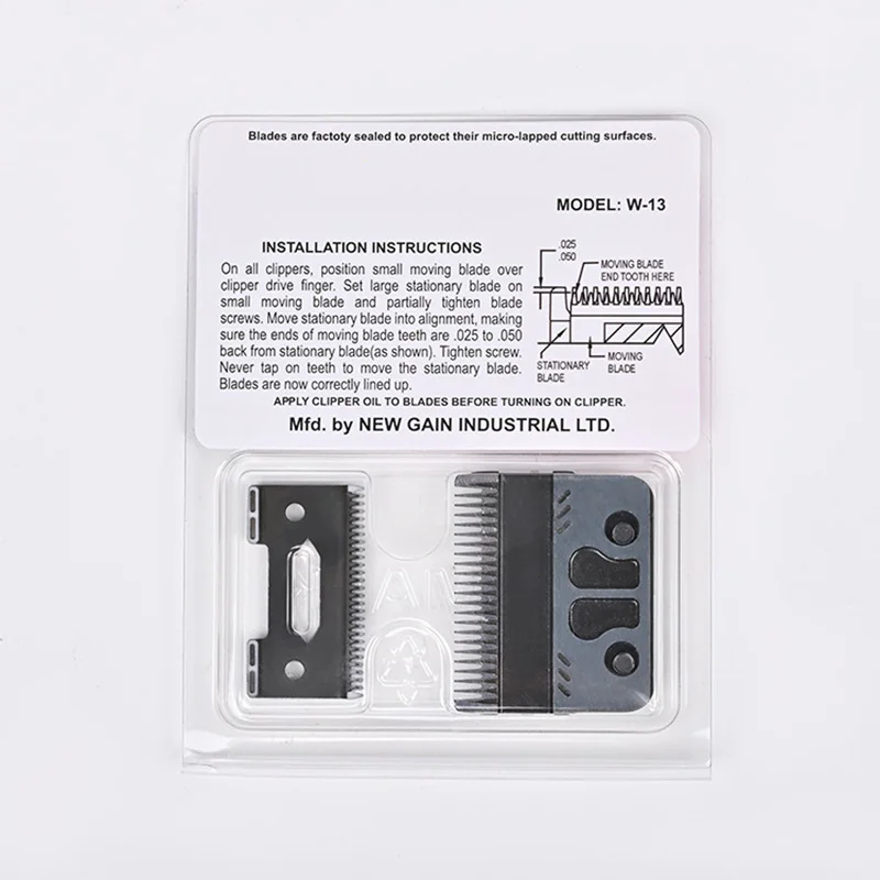 ماكينة قص الشعر من الفولاذ المقاوم للصدأ ، سيراميك مساحيق المعادن ، شفرة متحركة ، ملحقات ماكينة قص الشعر ، 440C ، DLC