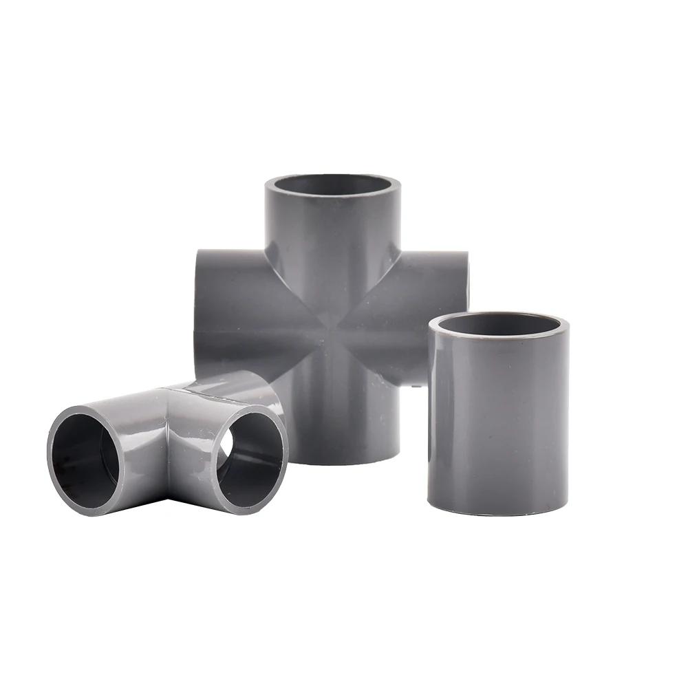 Inside Diameter 20 25 32mm PVC Pipe Connector Straight Elbow Tee Water Pipe Adapter Home DIY Tube 3 4 5 6 Ways