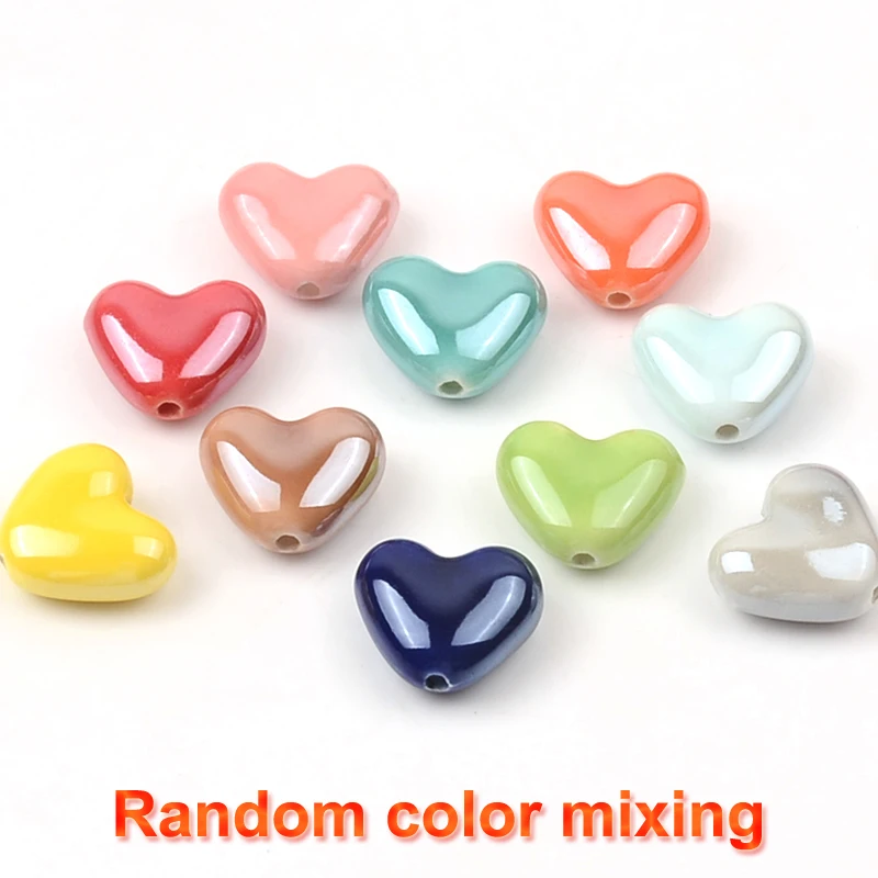 A variety of mixed ceramic beads Solid Color DIY Loose Porcelain Beads For Jewelry Making Bracelets Accessories 45 Colors