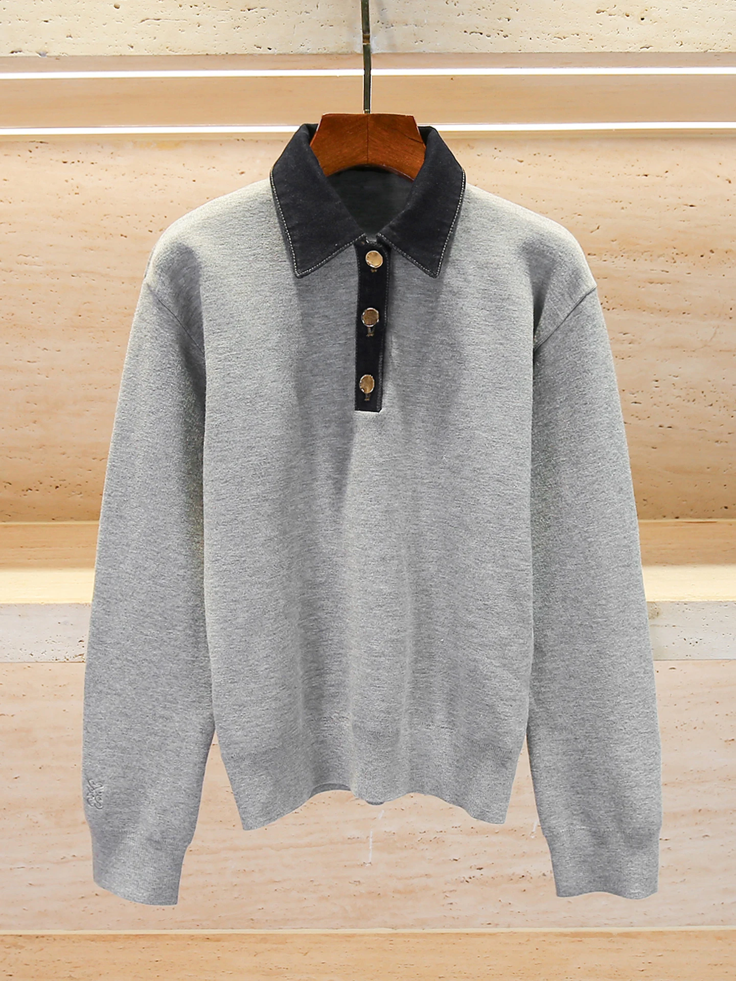 

S Home South Oil Высококачественный женский повседневный трикотажный осенний новый универсальный джинсовый модный спортивный костюм для поездок на работу