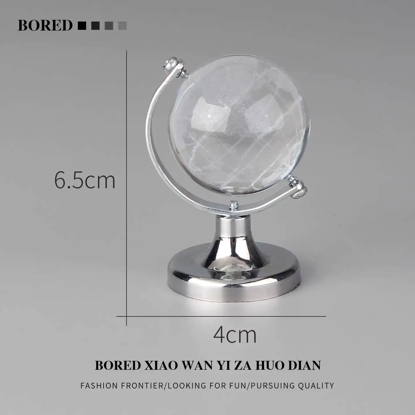 When You're Bored, Put Up A Mini Globe! Crystal Ball Office Desk Decoration Creative Ornament Gift