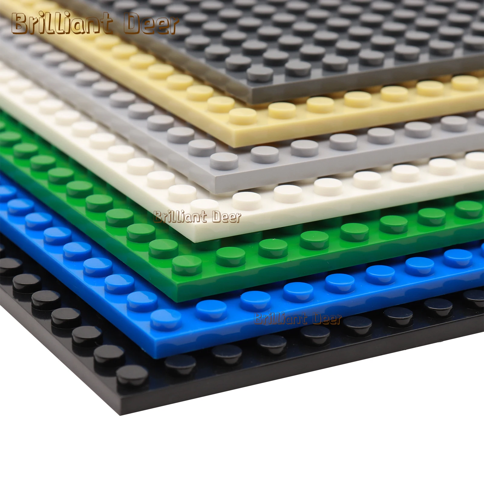 4 قطعة مزدوجة الوجهين 16X16 نقطة الكلاسيكية اللوح الأساسي اللبنات الطوب قاعدة لوحات DIY بها بنفسك MOC اللبنات مدينة ألعاب البناء