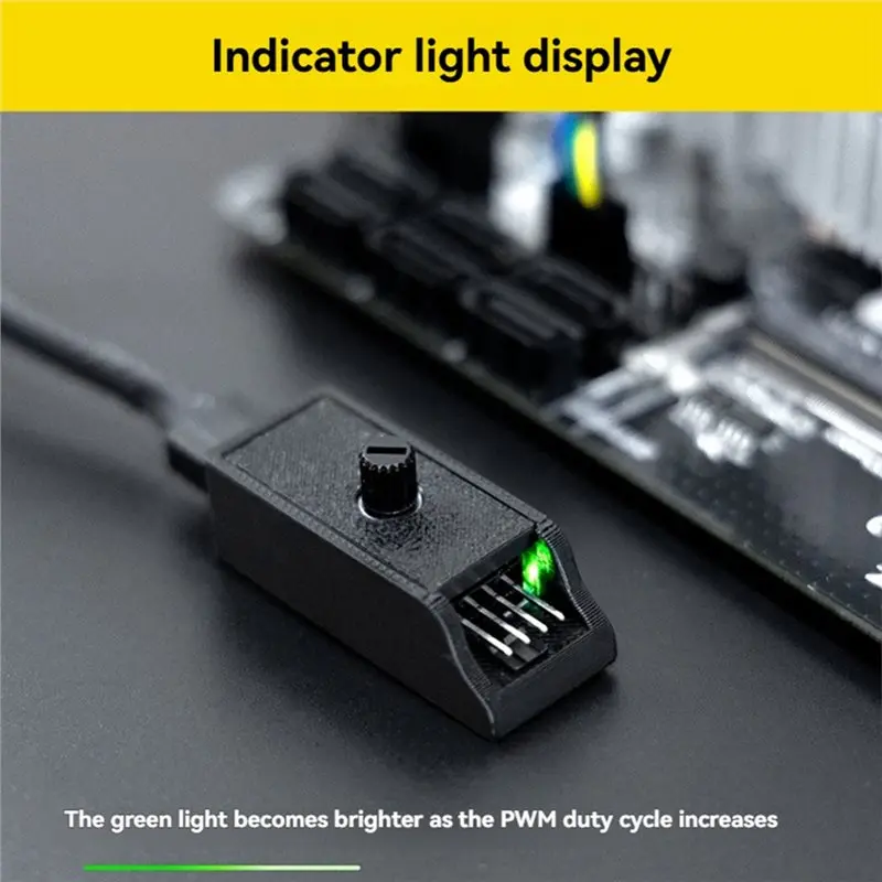 PWM Speed Controller 4-Pin Fan Speed Controller 4-Pin 12V Power Supply DIY Water-Cooling Cooling Fan Speed Controller