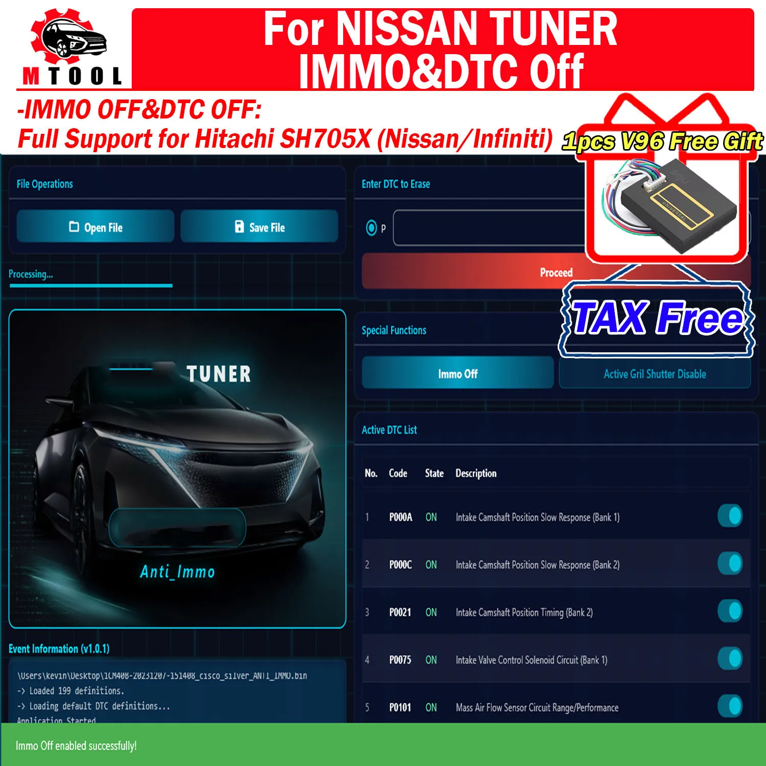 For Nissan Tuner 20…