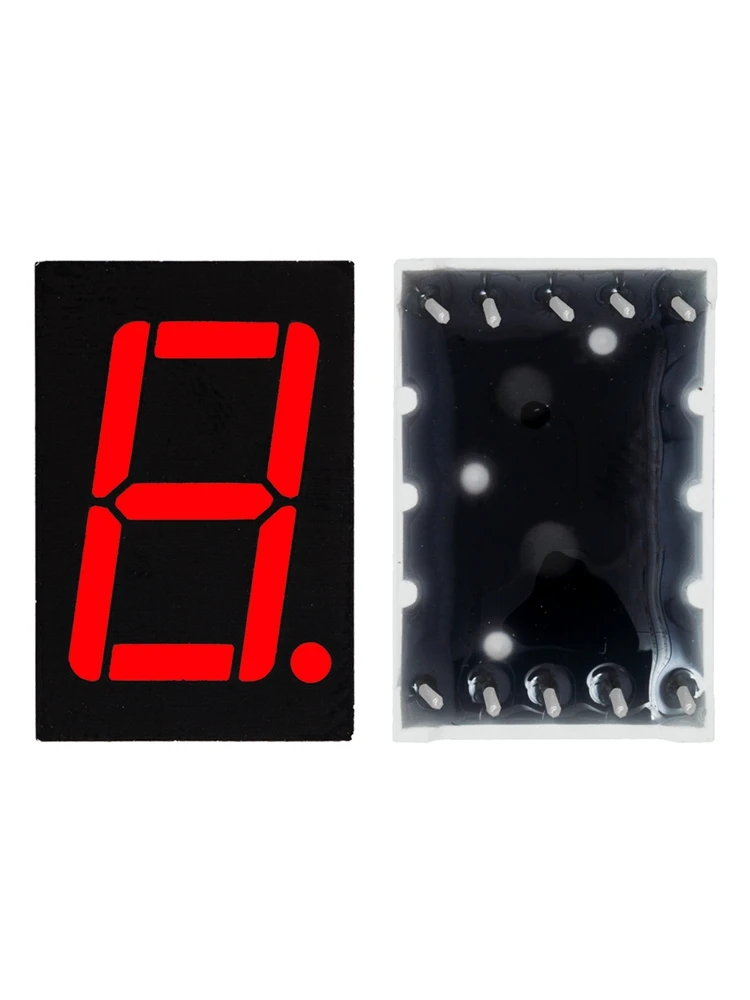 1~10 sztuk, 0,56-calowy, 1-cyfrowy, 4-bitowy, 7-segmentowy wyświetlacz cyfrowy: czerwona dioda LED, wspólna katoda. — zdjęcie produktu 7