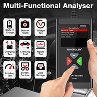 KINGBOLEN BM560 BM580 6V 12V Car Motorcycle Battery Tester 100-2000CCA Battery System Analyzer Charging Cranking Test Tools