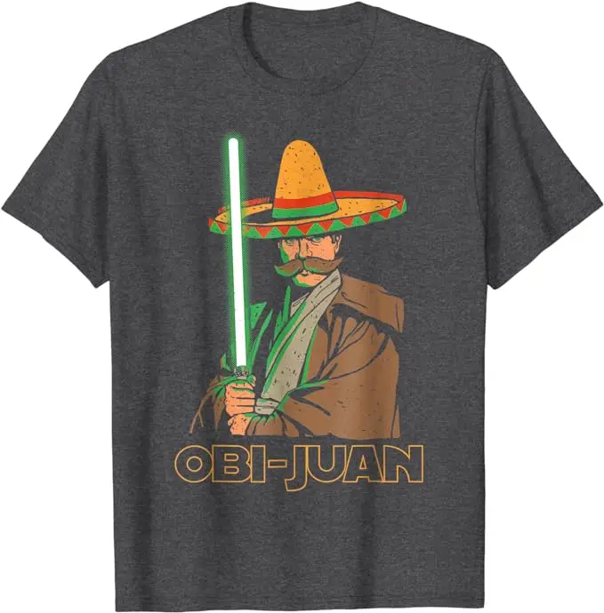 Funny Mexican Obi Juan Movie Parody Nerd Cinco De Mayo Gift T-Shirt Holiday Clothes Short Sleeve Blouses Novelty Tee Y2k Top