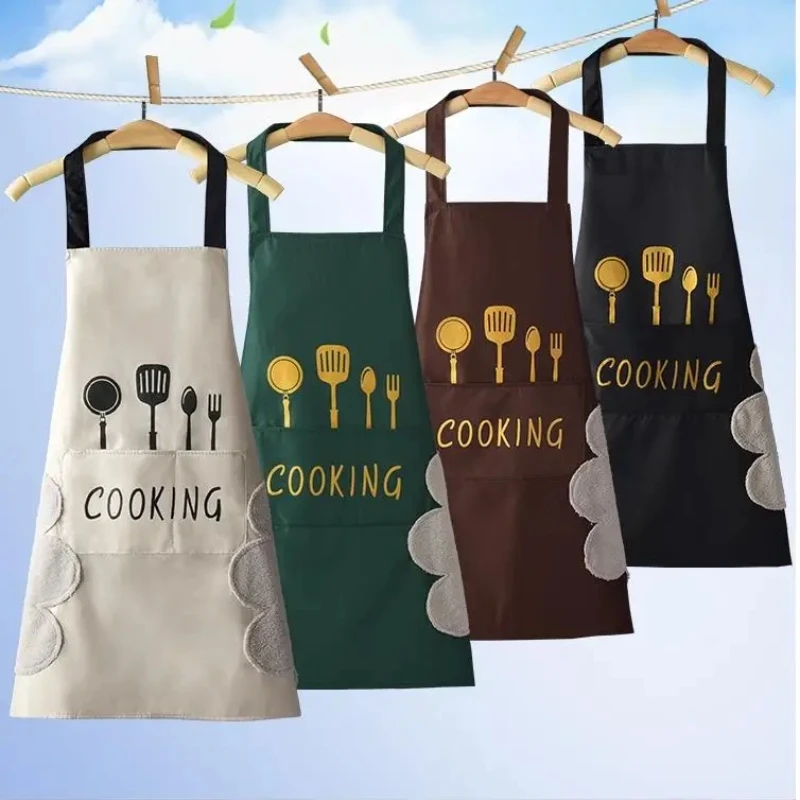 1PC Kitchen Household Cooking Apron Men Women Oil-Proof Waterproof Adult Waist Fashion Coffee Overalls Apron Kitchen Accessories
