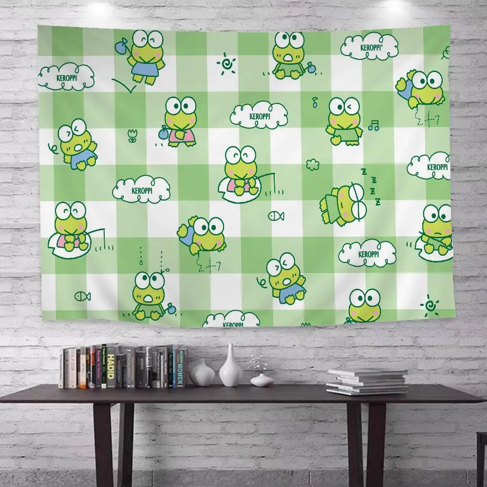 Cartoon K-KeroppiS Cute Hanging Bohemian Tapestry Bohemian Wall Tapestries Mandala Cheap Hippie Wall Hanging