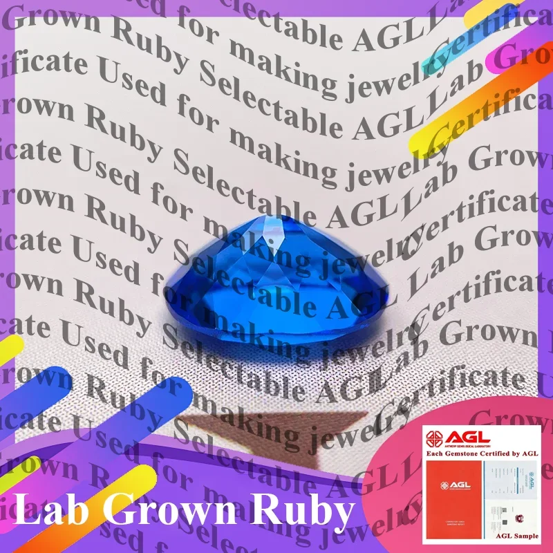 

Top High Quality Lab Grown Cobalt Spinel Oval Cut Gemstone For DIY Ring Necklace Earrings Main Materials Selectable AGL Certific