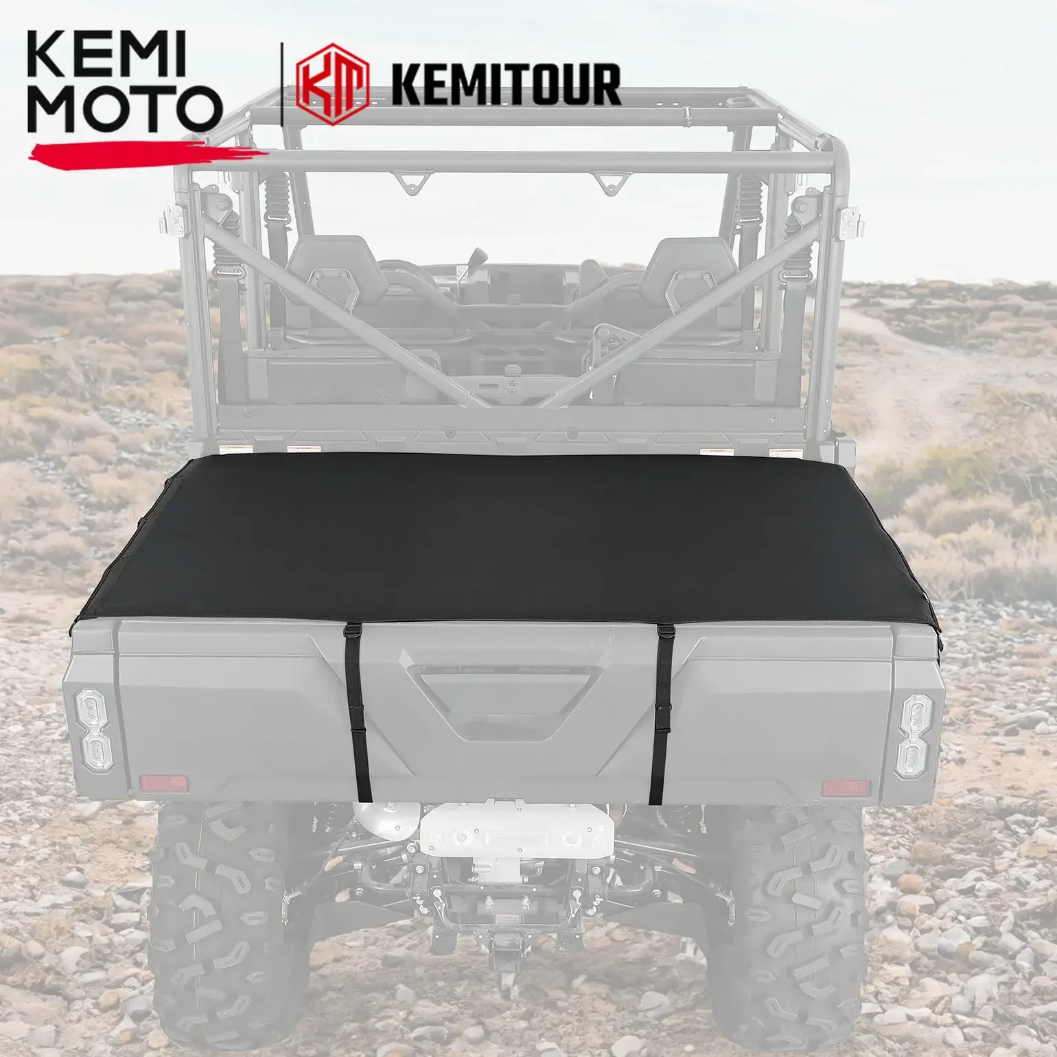 

UTV Soft Rear Cargo Bed Cover Compatible with CFMOTO UFORCE 1000 2019-2025/1000 XL 2022-2025 Waterproof Tonneau Cover UV50+