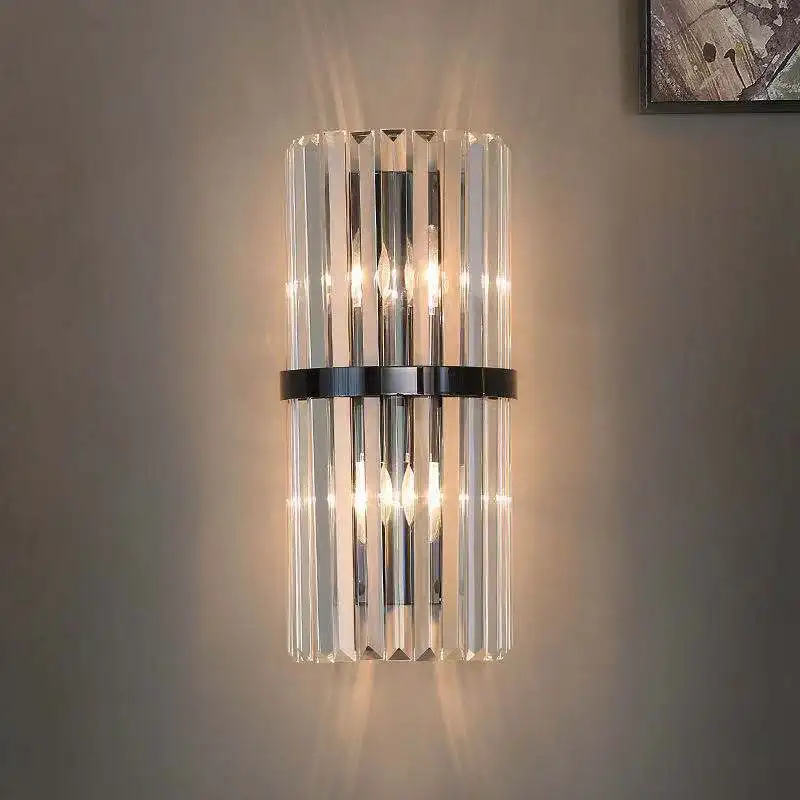 Modern Wall Lamp Led Crystal Wall Lamps for Living Room Bedroom Corridor Nordic Loft Decor Sconce Bedside Wall Light Fixtures