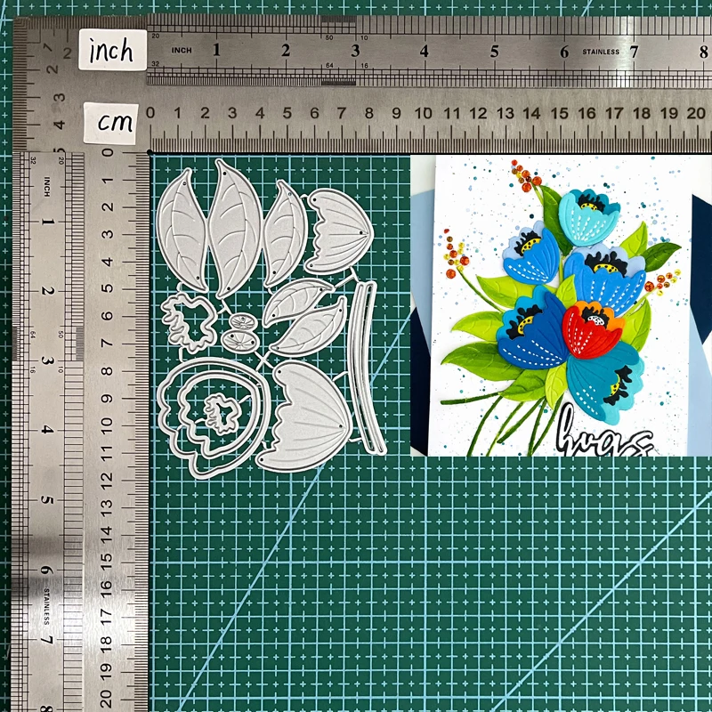 Metal Cutting Dies magical flowers For DIY Scrapbook Cutting Die Paper Cards Embossed Craft Die Cut