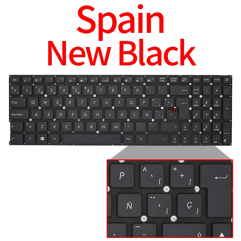 Spanish Russian Brazil Keyboard for ASUS X540 R540 R540L X540L X540LA X540LJ X540S X540SA X540SC