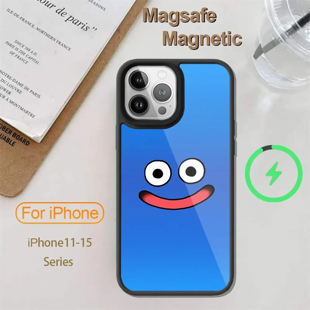 Dragon Quest Slime Game Phone Case For iPhone 14 13 12 11 15 Pro Max Plus Mini Magsafe Wireless Charge Cover