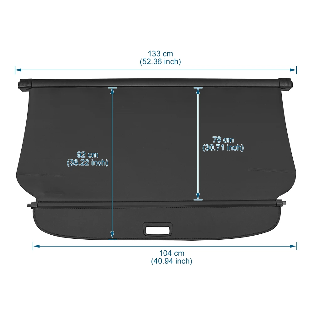 Car Trunk Shade Luggage Security Shield Rear Parcel Shelf Cargo Cover Fit For Mitsubishi Outlander 2013-2020 Manual Tailgate