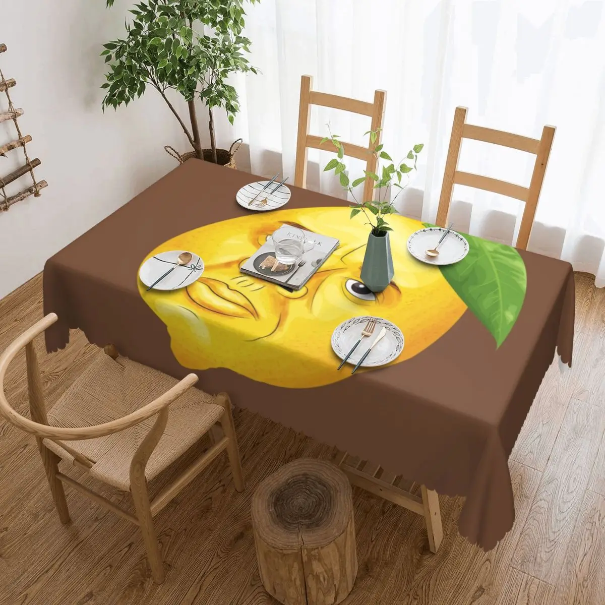 Customized Rectangular When Life Gives You Lemons Table Cloth Waterproof Tablecloth Outdoor 40