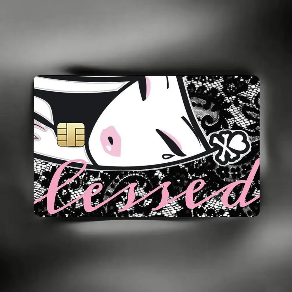 Cartoon T-Tokidokis Art Decorative Waterproof Film Skin Cover Credit Card Stickers Debit Front Bank Bus Pass