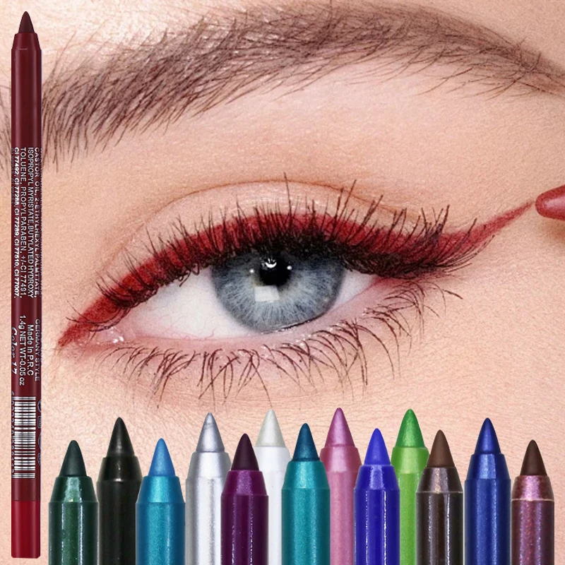 Waterproof Smudge-proof Eyeliner Pencil Matte And Pearlescent_voghion.com
