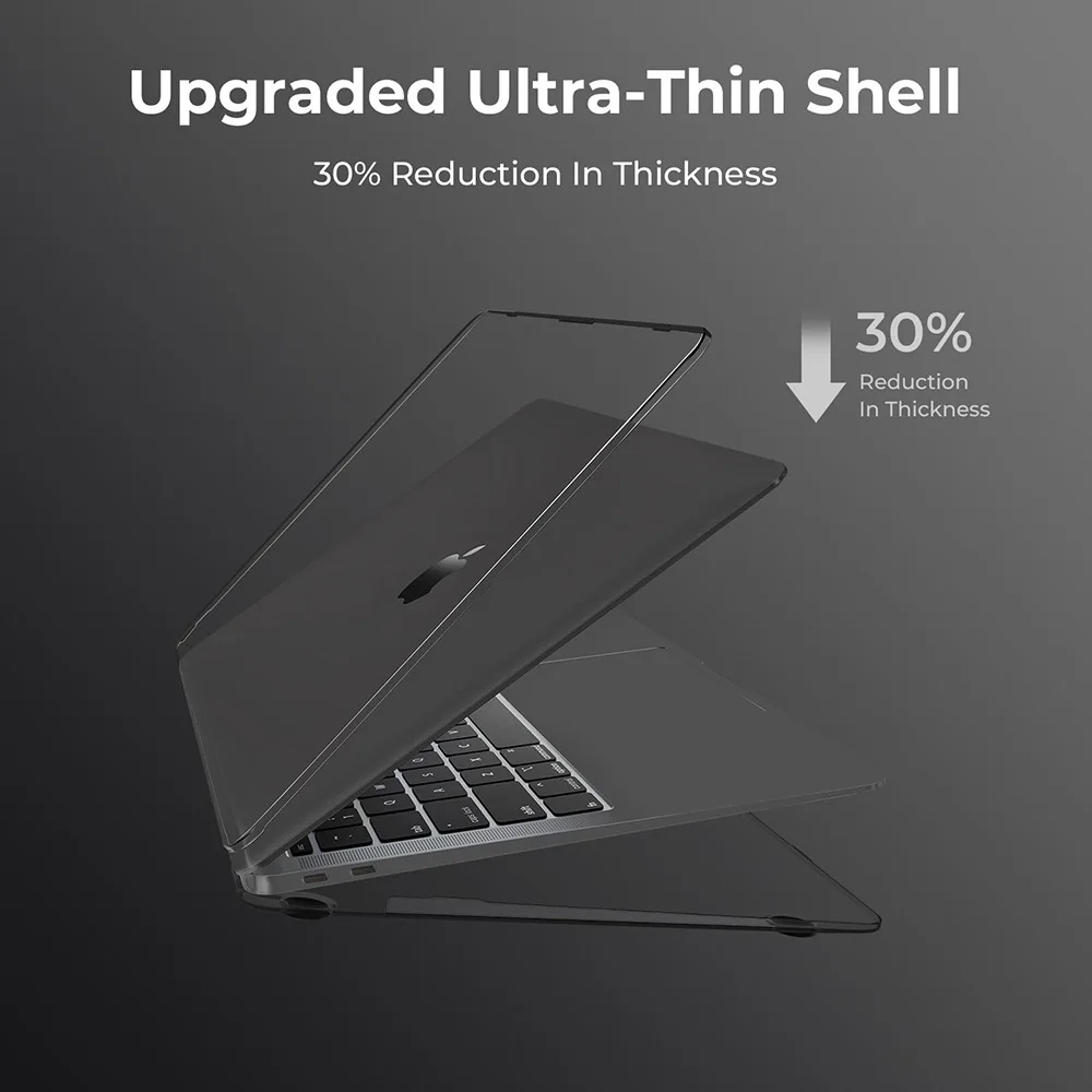 Laptop Case For MacBook Neo Case MacBook Neo 13 inch 2026 A18 Pro Chip Transparent Cases Scratch Resistant Protective Hard Cover