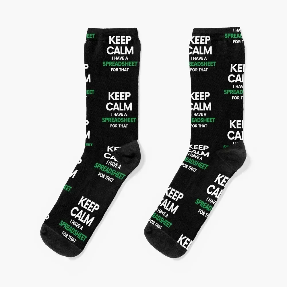 Keep calm I have a spreadsheet for that - Spreadsheets, Microsoft Excel and Google Sheets Socks loose Boy Socks Women's