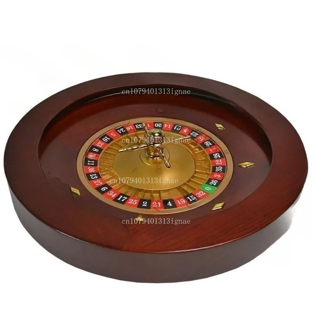 High Quality Solid Wood Large Roulette Wheel Lucky Roulette Game Props