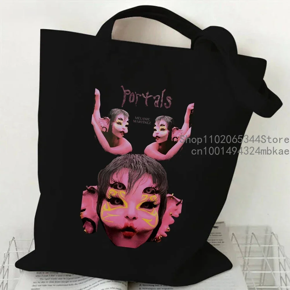 2024 Canvas Tote Bag for Women Melanie Martinez Handbag Handbag Vintage Y2K Aesthetics Tote Bag Singer Music Female Shoulder Bag