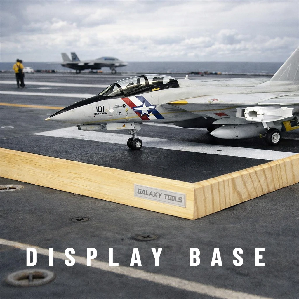 Galaxy 1/48 1/72 Model Display Base Flight Deck Section Embossed Texture Stand for Scale Model Airplane Diorama Hobby