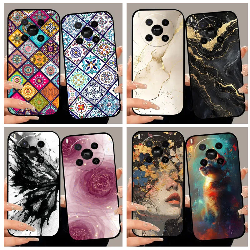 Capa para zte blade v70 max nubia v70 max telefone capa traseira para zte nubia v70max silicone macio pára-choques coque fundas pintura a óleo
