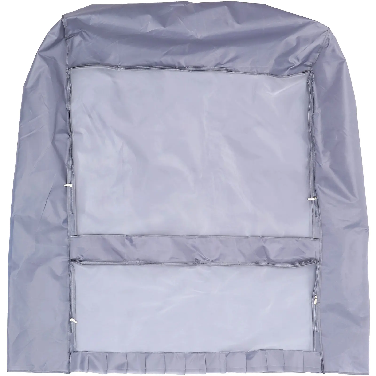 

Gray Narrow Oxford Cloth Clear Wardrobe Clothes Cover Dust Proof Moisture Resistant Hanging Garment Suit Storage Protector