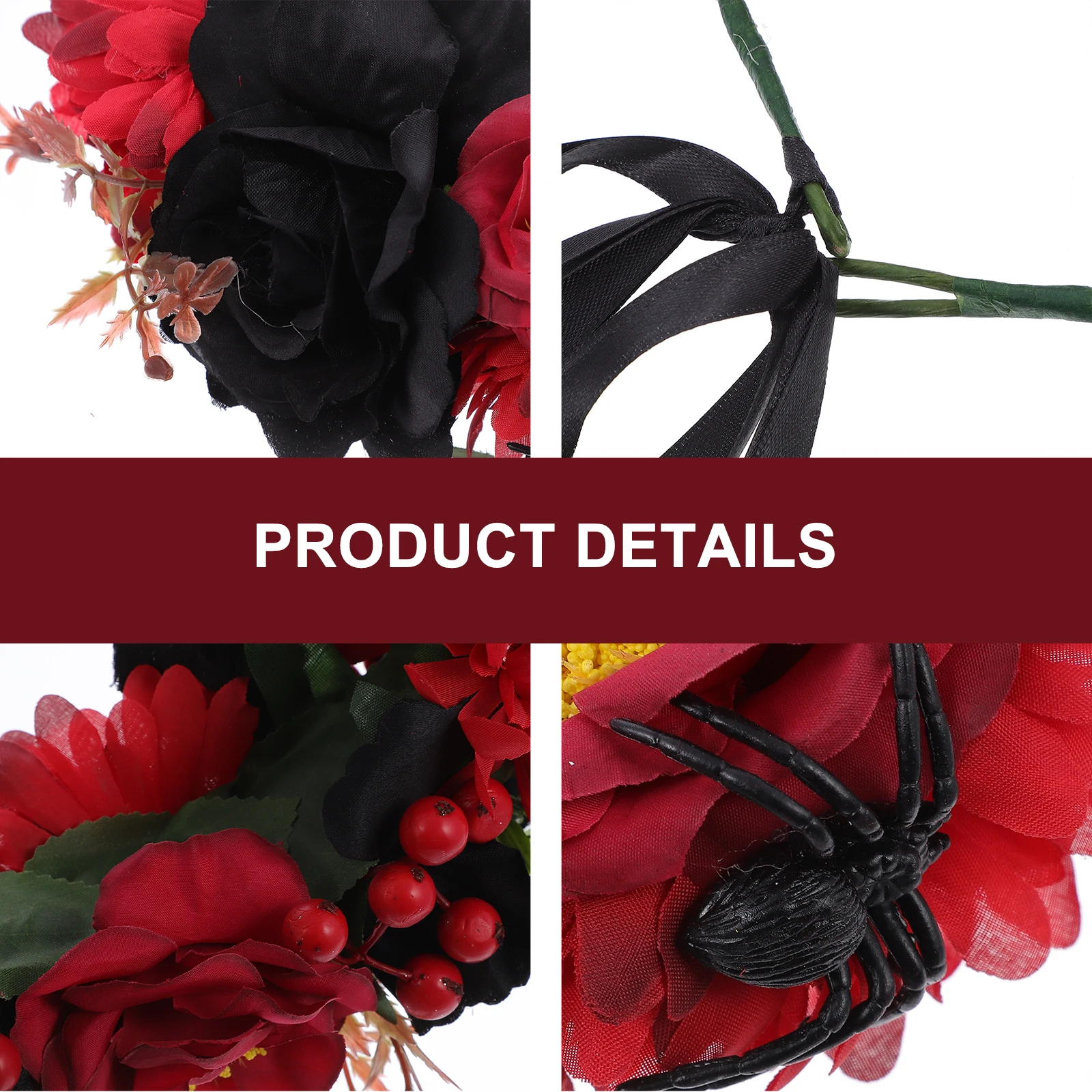 

Цветочная повязка на голову, 1 шт., модный искусственный цветочный венок для женщин, девушек, невест, подружек невесты, для вечеринок, фестивалей, свадеб, Рождества