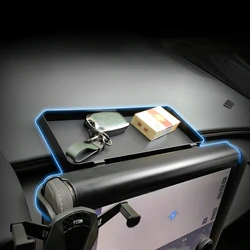 For Toyota Alphard 40 Series Instrument Panel Storage Box ABS Car Phone Holder Dashboard Organizer Tray Accessories