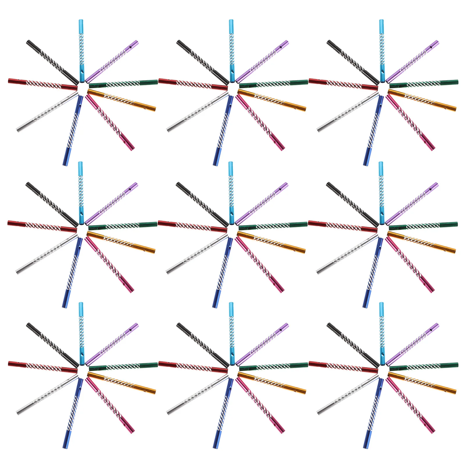 

90pcs Wind Chime Tubes Aluminum Oxide 3" Colorful Metal For Outdoor Garden Decor Diy Craft Projects Wind Chime Supplies