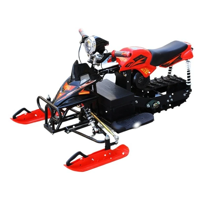 

Electric Snowmobile Non-slip Tracked Ski with Wheels Adult Children's Snowboard Sleigh Winter Entertainment