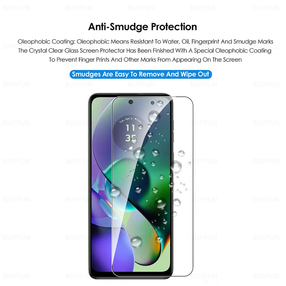 Motorola Moto G54 G14 G34 G84 G04 G04s G24 Power 4G 1-4 Stück HD Glas G75 G55 G45 G35 G15 G05 G06 G56 G86 5G Displayschutzfolie – Detail 6