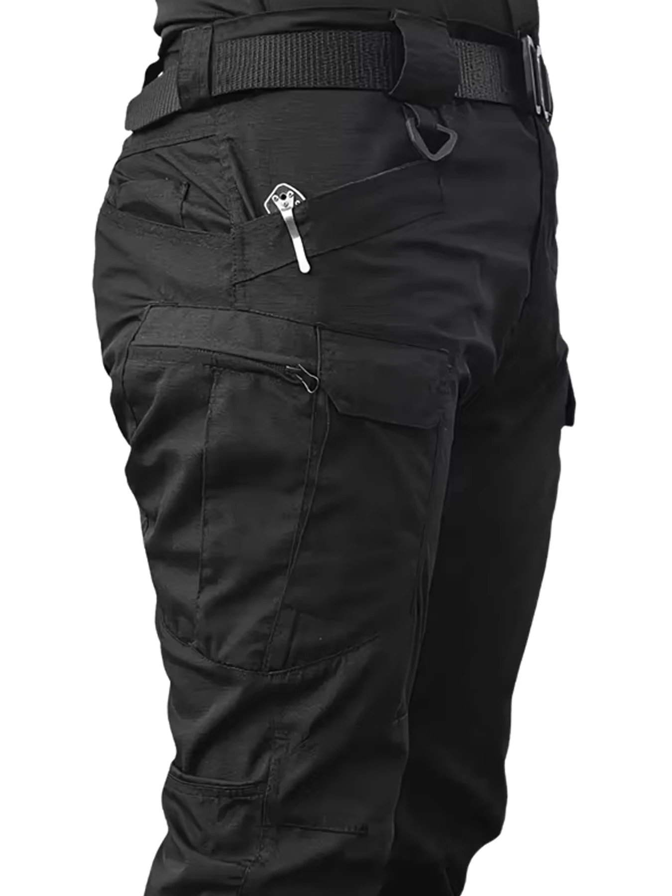 

Men's Waterproof Breathable Outdoor Pants Large Pocket Tactical Sports Casual Overalls Pant XS-3XL