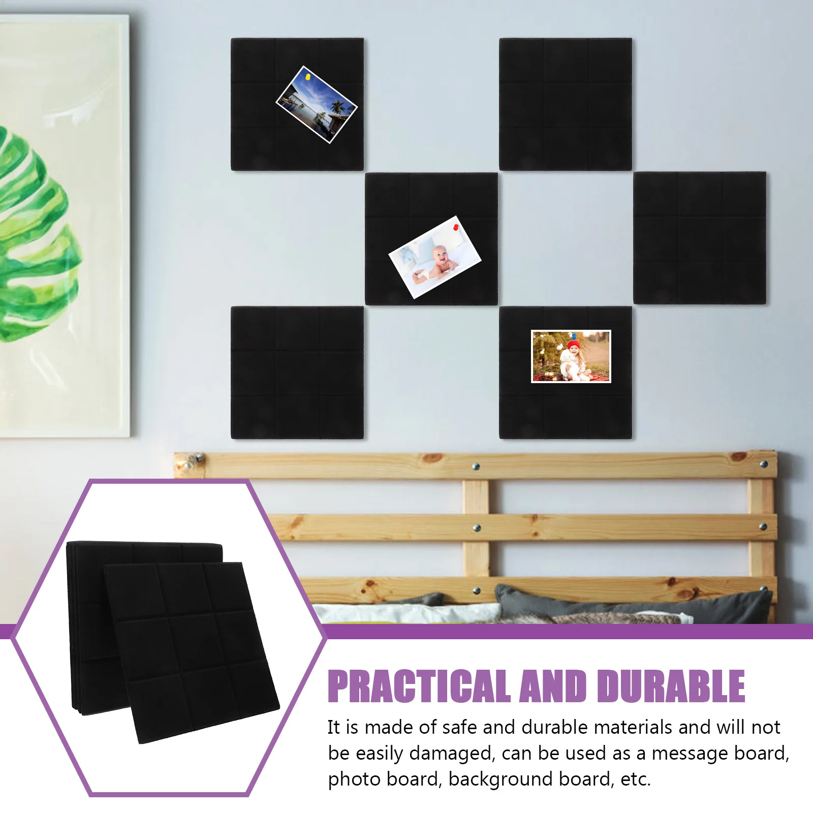 6 قطعة لوحة إعلانات اللباد لوحات الحائط لمكتب المنزل المدرسة عرض ديكور وظيفي