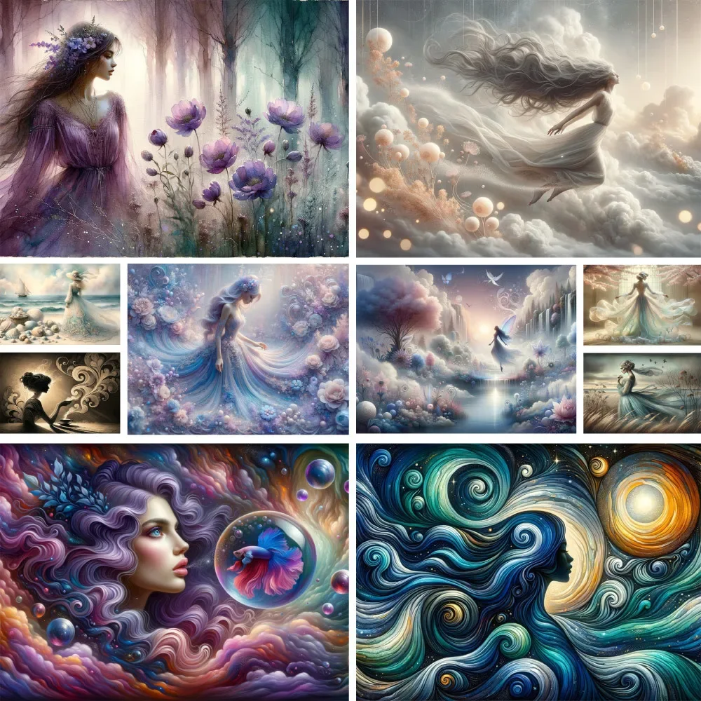 

Portrait Girl Paintings By Numbers 20x30 Canvas Crafts Kits For Adults Wall Decor Mother's Gift Free Shipping Wholesale 2024 NE