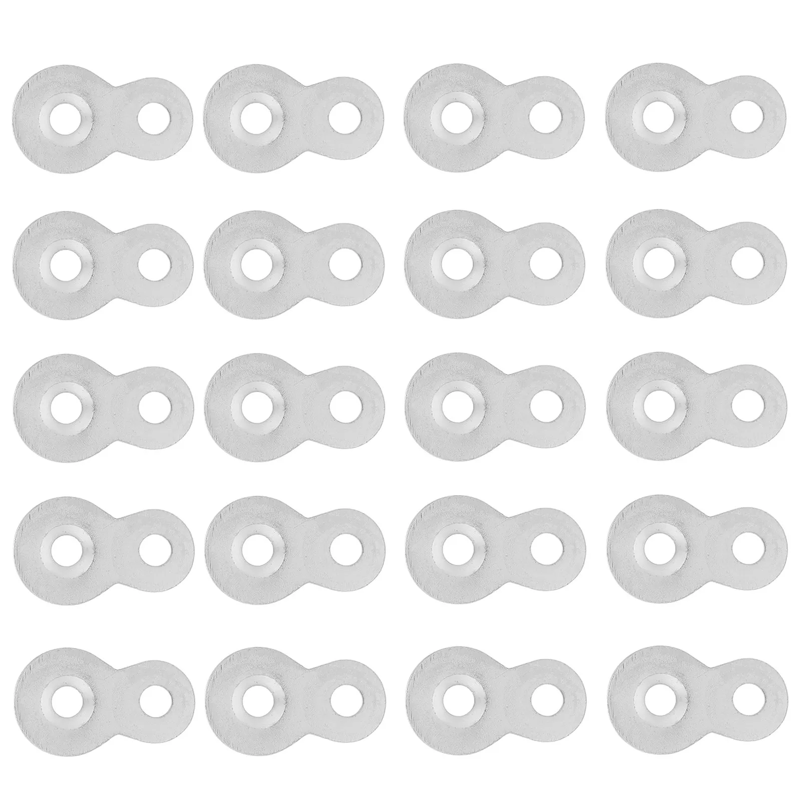 30Pcs Iron Tabletop Connectors Black Mending Plates 8 Figure Fasteners Metal Flat Joining Plates for Wood Furniture Assembly