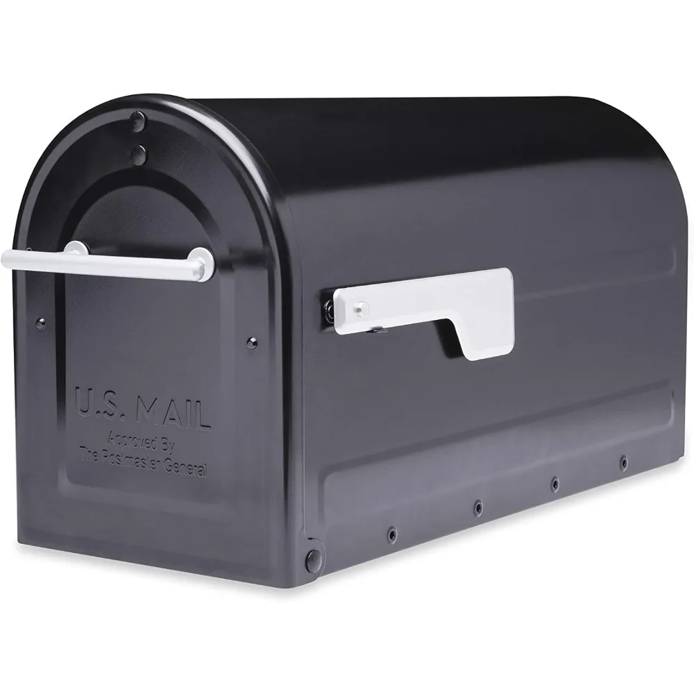 

7900-7B-SR-10 Boulder Postmount Mailbox, Large, Black