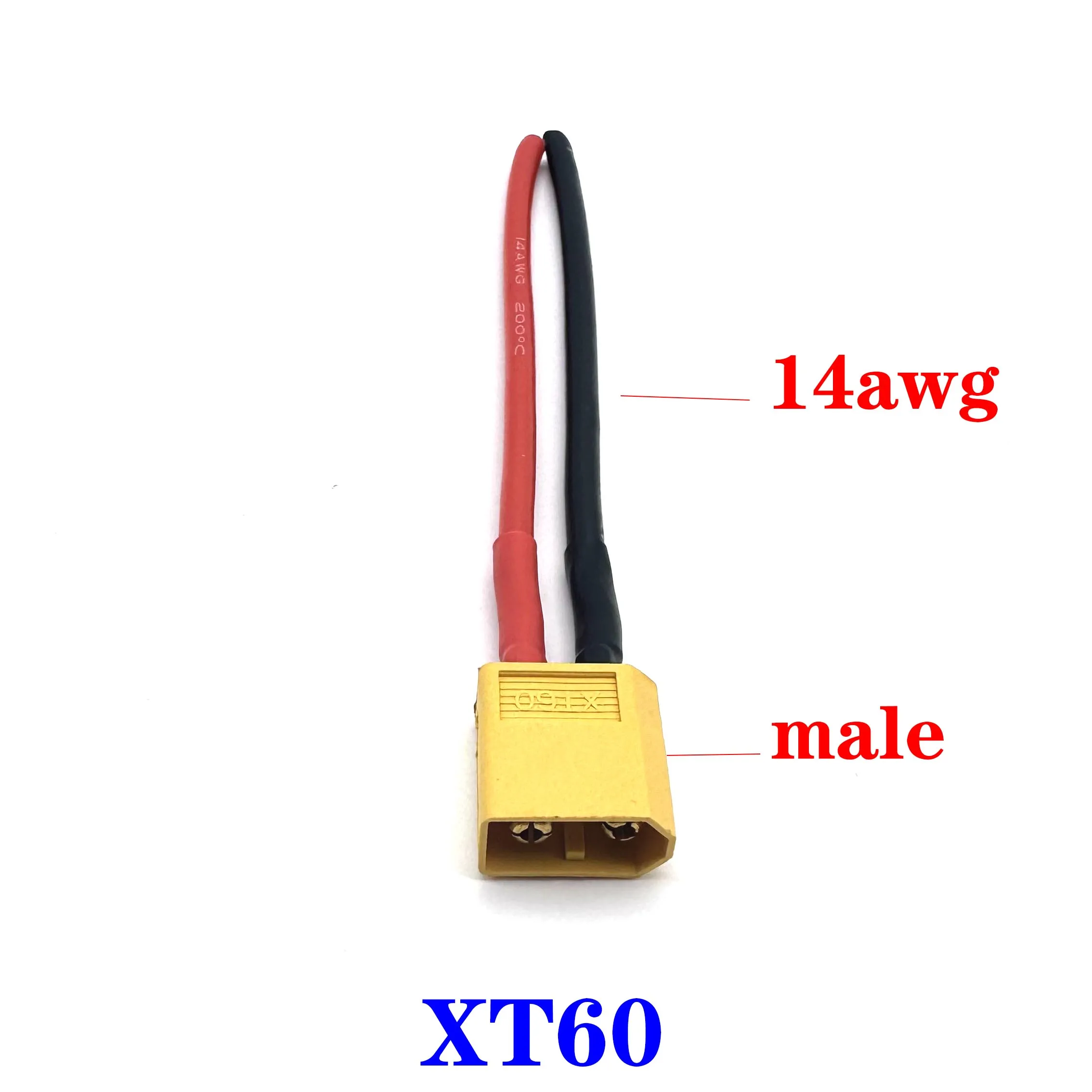 RC Battery Charger 18AWG 14AWG 12AWG 10AWG T-pulg XT60 XT90 EC3 EC5 Plug Male Female Extension Cable Wire Connector 10CM