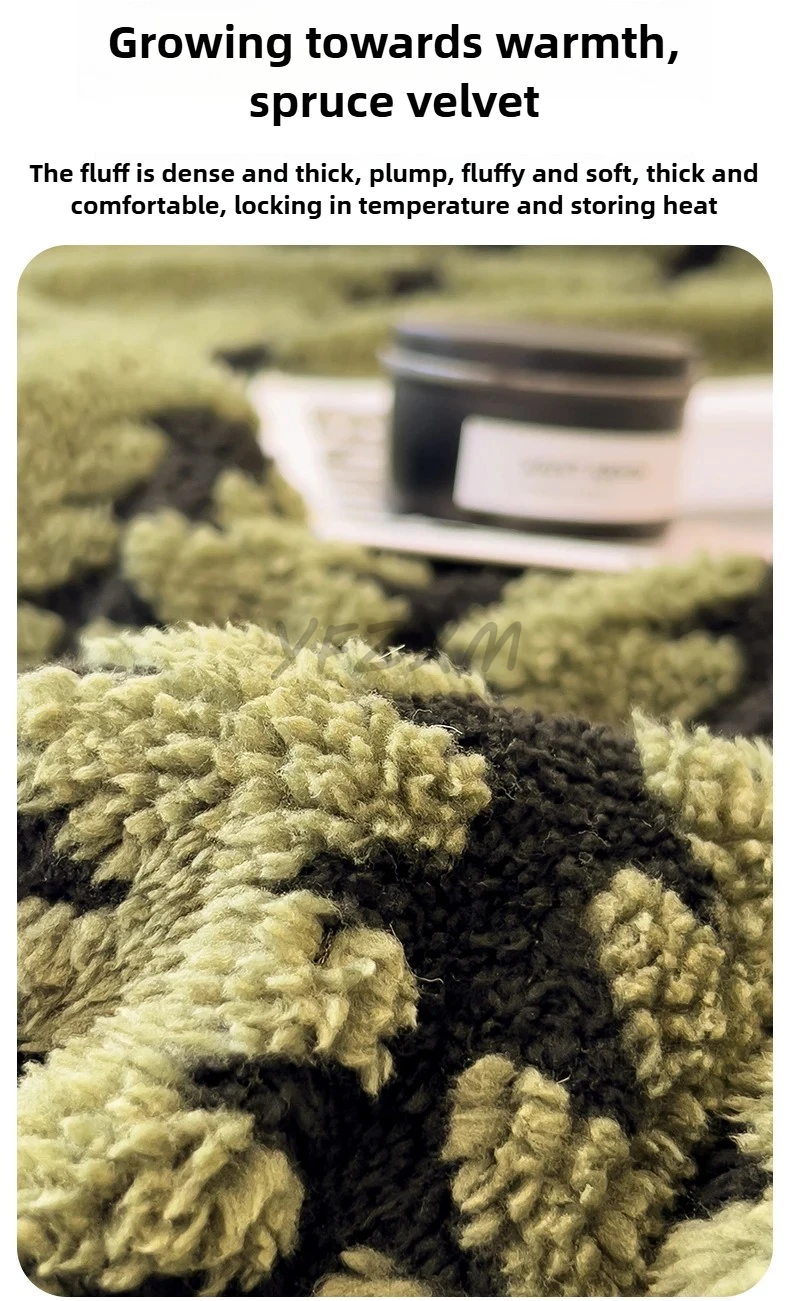Warm Flannel Autumn Winter Blanket Super Soft Fluffy Queen Blanket Single Double Cozy Skin-friendly Multifunctional Nap Blanket