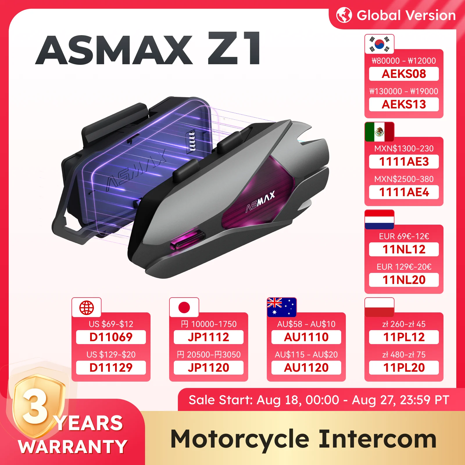 yZ[zASMAX Z1 I[goC Bluetooth C^[RAIP67 hwbgwbhZbgA2 `bv 8 RAAHIFI Xs[J[AENCA42 }[d