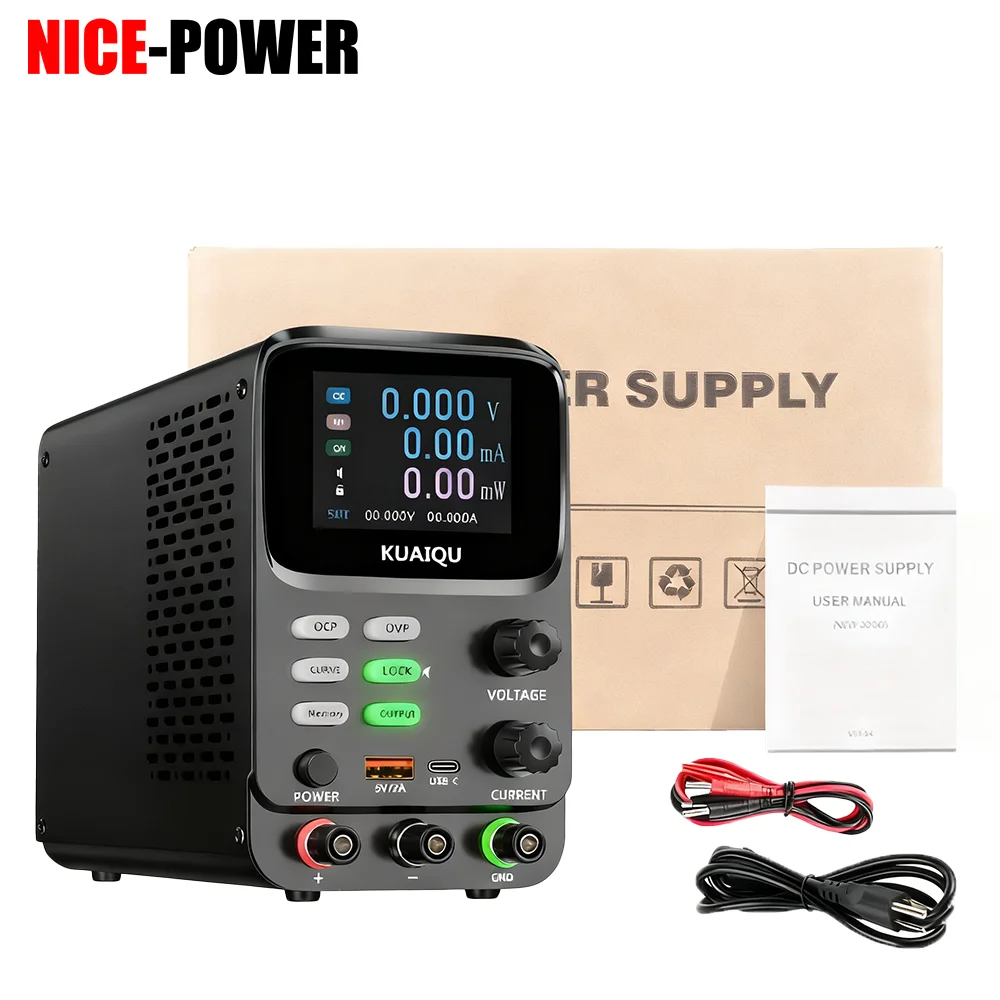 NICE-POWER SPPSK305 150W Laboratory DC Power Supply 30V 5A With Microcurrent Output 5-Digit Curve Display For Electronic Test