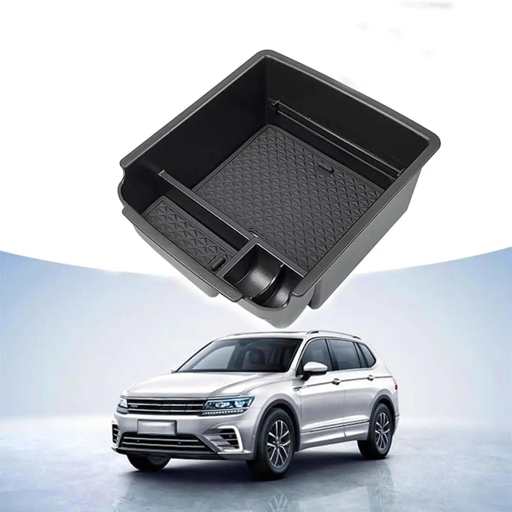 

Center Console Organizer for VW Tiguan 2 Mk2 2017-2023, Armrest Hidden Storage Box Tray Interior Accessories