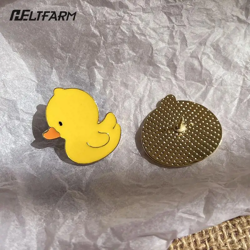 Cute Cartoon Brooch Animal Sprouting Duckling Badge Student Pencil Bag Personalized Bag Pin Clothes Accessories