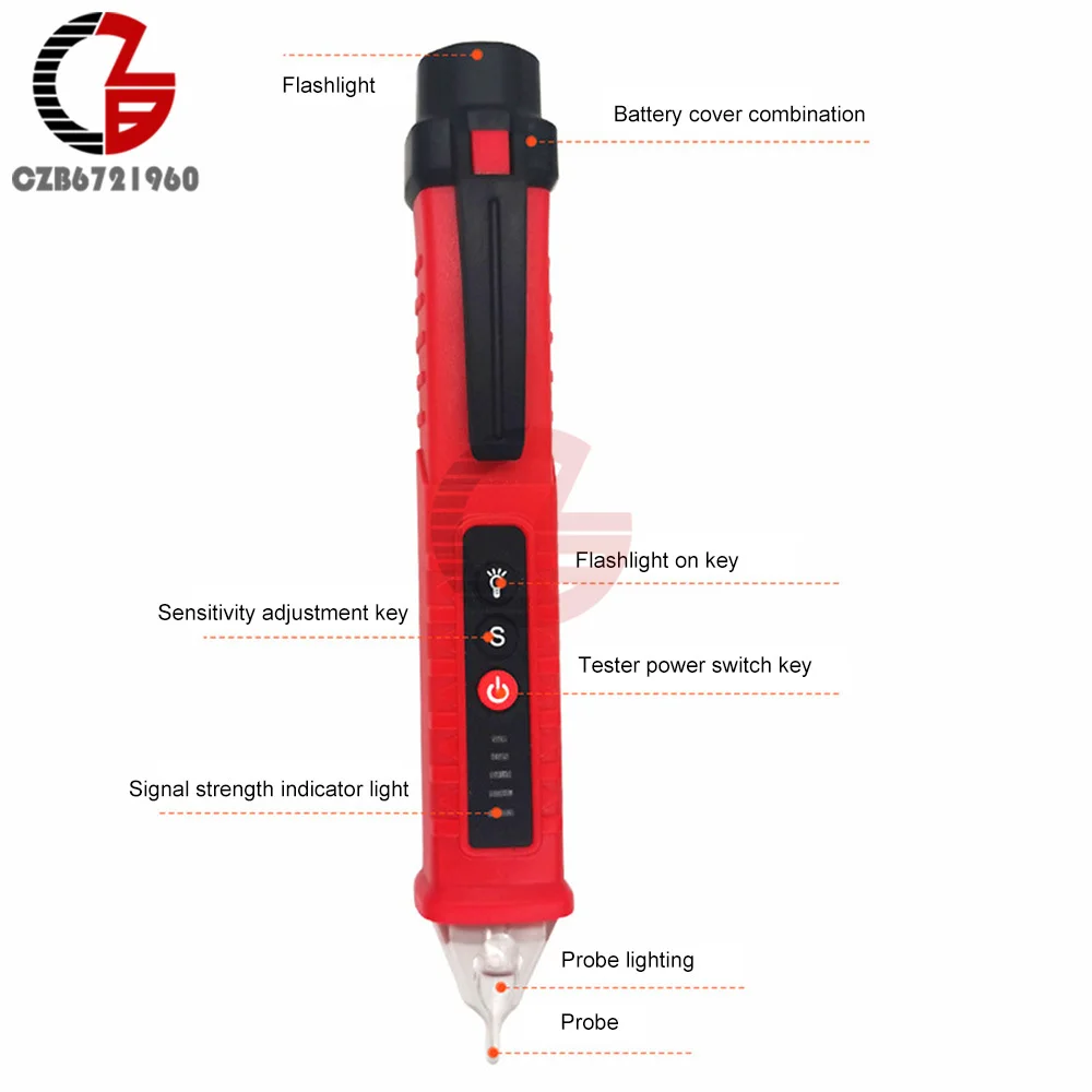 AC Voltage Detector Smart Non-Contact Voltage Tester Pen Meter 12-1000V Current Electric Sensor Test Pencil Voltage Indicator