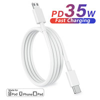 1m 2m 3m 35W USB-C PD Fast Charge Cable for Apple iPhone 14 8Plus XS Max 11 12 13 7 Pro XR Data cord for iPad Quick Charger Line