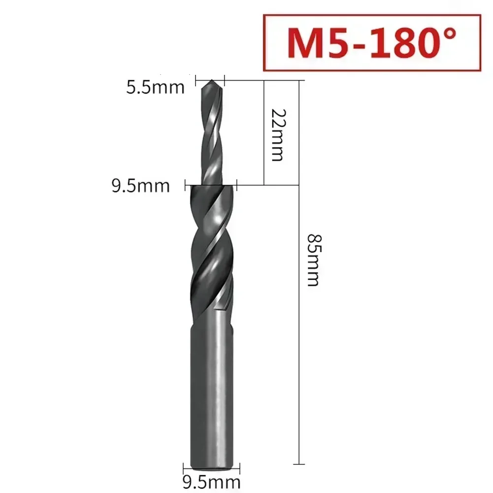 Imagem -05 - Graus Hss Escareador Espiral Passo Broca Adequado para Metal Não-metal Perfuração Chanfradura 1pc M4--m12 90 180